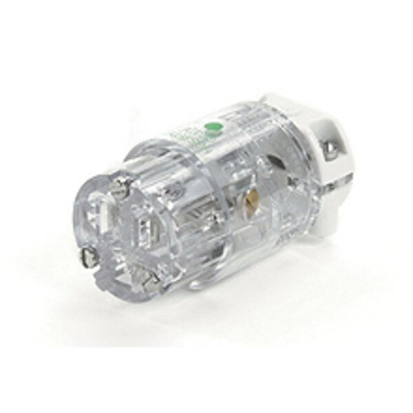HOSP DUTY SEE-THRU CONNECTOR NEMA5-15, Woodhead, Mfr#: 85547